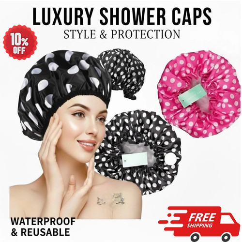 Shower cap women bath hat - bath, hair