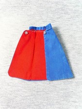 Vintage blue red nurse cape