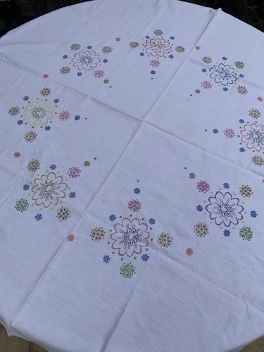 Vintage embroidered cotton - embroidered,