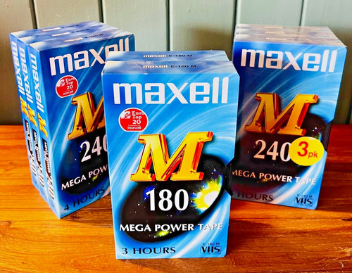Maxell mega power - vhs, tapes