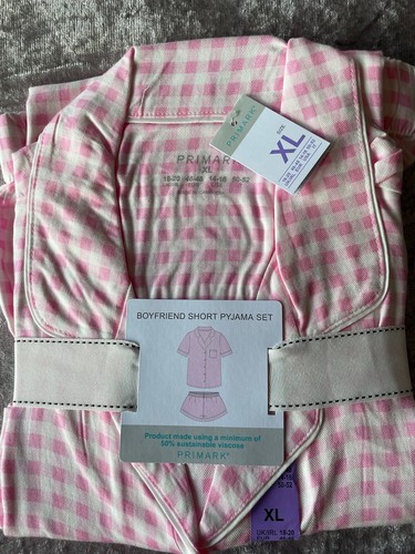 Pink gingham boyfriend pyjamas - pink,