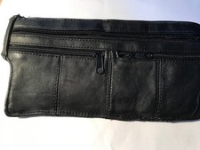 Black Leather BumBag with