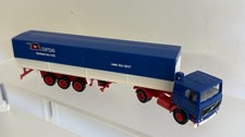 Herpa HO 1:87 Volvo F10 HGV Lorry with DFDS Tarpaulin Trailer