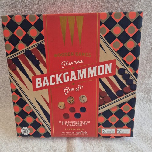 Traditional wooden backgammon - wooden,