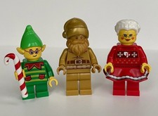 Lego BAM Christmas Minfigures Xmas Nov 2025 - Gold Santa Claus / Mrs Claus / Elf