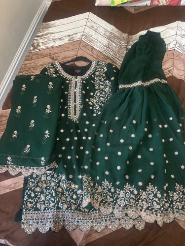 Pakistani sharara suit dark - sharara,