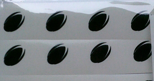 Black rugby ball stickers - 30,