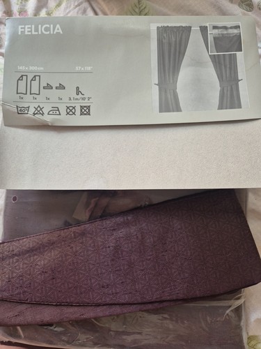 New ikea purple sheer shimmer - ikea,