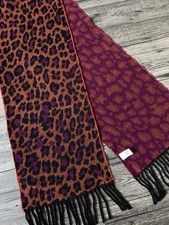 PAUL SMITH REVERSIBLE LEOPARD PRINT SCARF RETAIL £150 MADE IN ITALY
