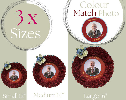 Wreath photo frame upload - wreath,