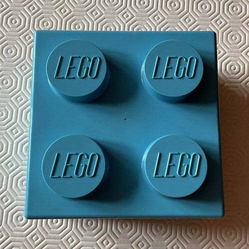 Lego blue storage brick box - blue,
