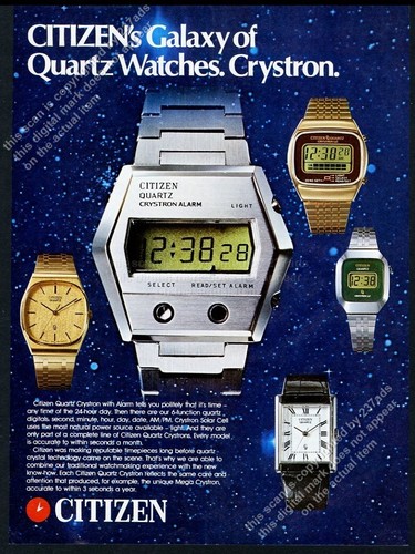 1976 citizen crystron alarm - citizen,