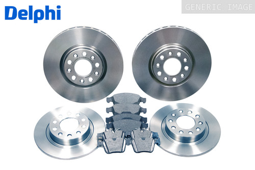 Delphi front rear brake disc - front, &