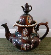 Large Antique Bargeware MEASHAM Teapot W & H HANDELL 36cm High