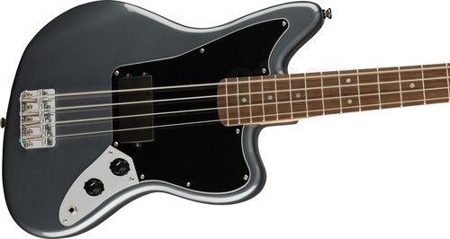 Squier jaguar bass - jaguar, black