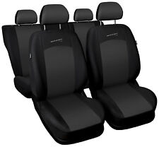 Car seat covers fit Mitsubishi Pajero - full set grey/black sport style