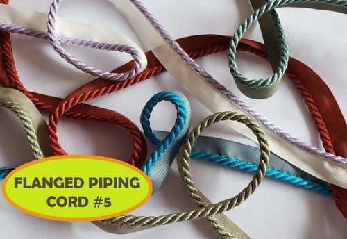 Flanged piping cord - flanged, 5mm