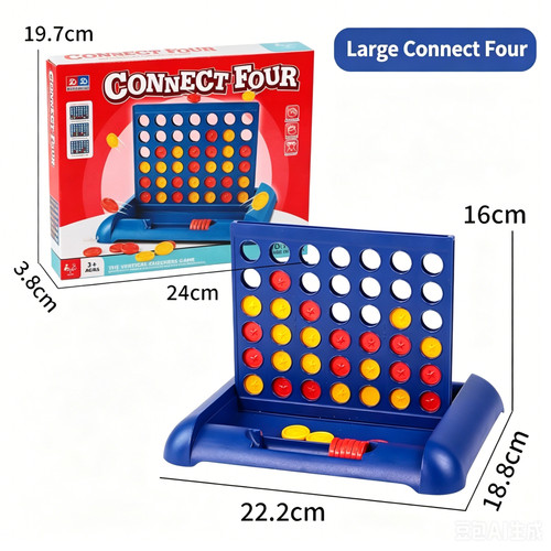 Four row board game large - game,