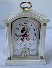 Vintage 1990’s Seiko Quartz Disney Musical Minnie Mouse Alarm Mantle Clock