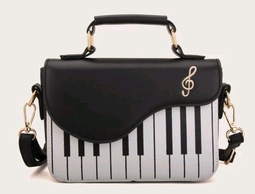 Music piano crossbody bag - music,