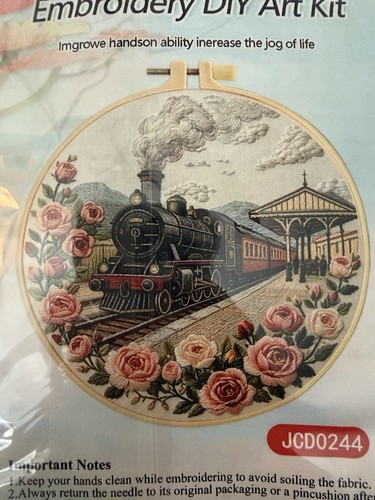 Train platform embroidery - platform, kit