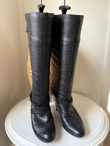 Vintage black leather - black,