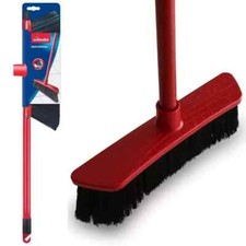 Vileda Universal Straight Soft & Stiff Synthetic Indoor Floor Broom Sweeper 1.3m
