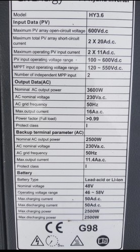 Givenergy gen 68kw - gen 1, 3.68kw