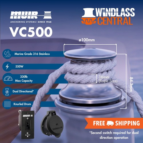 Muir vc500 marine capstan - vc500,