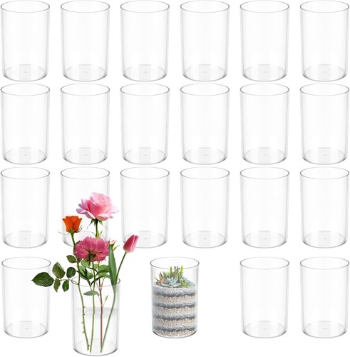 Pcs plastic cylinder vase - cylinder,