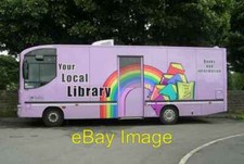 Photo 6x4 Mobile Library Van parked in Laund Road, Salendine Nook Longwoo c2008