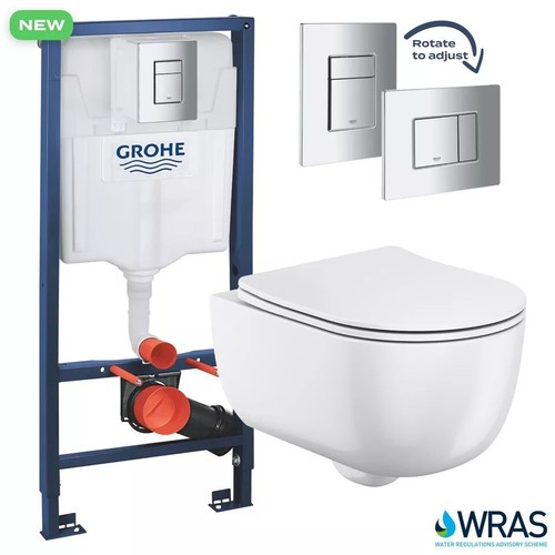Rimless wall hung - toilet, pan