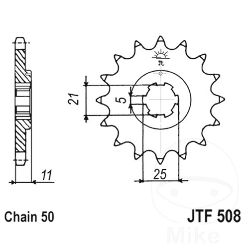 Front sprocket tooth 530 - sprocket,