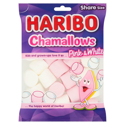 Haribo pink white - white, marshmallows