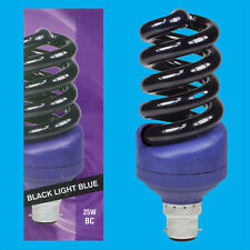 25W UV Ultraviolet Blacklight Low Energy CFL Light Bulb, BC, B22, Nightclub Lamp