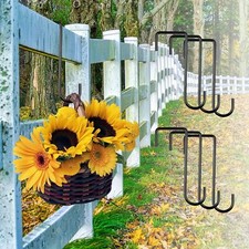 8x Fence Hooks Hanging Basket