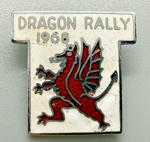 Vintage badge dragon rally - badge,