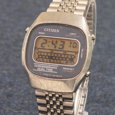 80s VINTAGE CITIZEN 4-098161K Digital Watch [New Battery] - Rare Japan Imported