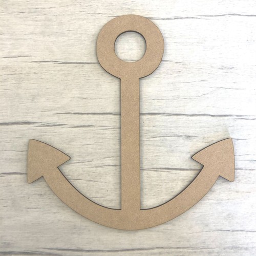 Ships anchor mdf wood base - anchor,