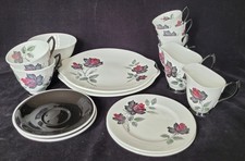 Royal Albert Masquerade Gothic bone china black roses - sold individually