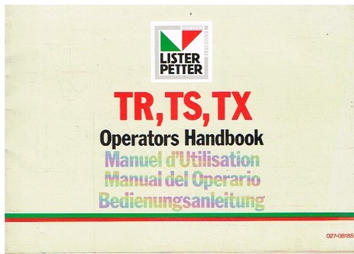 Lister petter tx - ts,