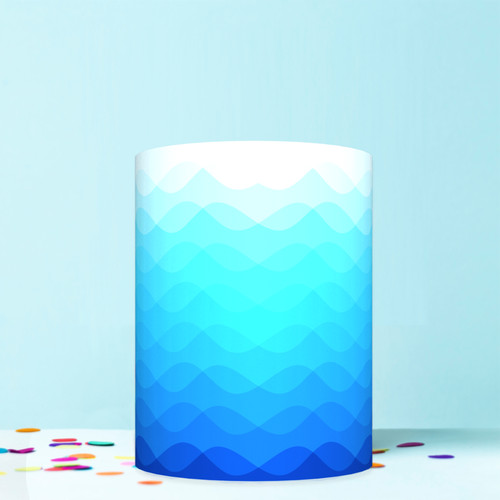Blue wave cake - wave, around