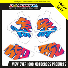 SUZUKI DR 350 1990 - 2001 TANK & SIDE PANEL BACKGROUND GRAPHICS DECALS STICKERS