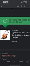 Flymo Hover Lawnmower Electric