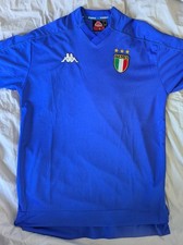 Italy Kappa football soccer national team home shirt, 1998 to 2000, size L large