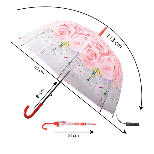 Flowers clear dome - flowers, umbrella