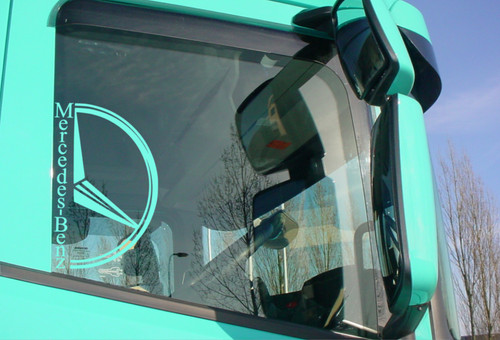 Mercedes benz logo window - benz,
