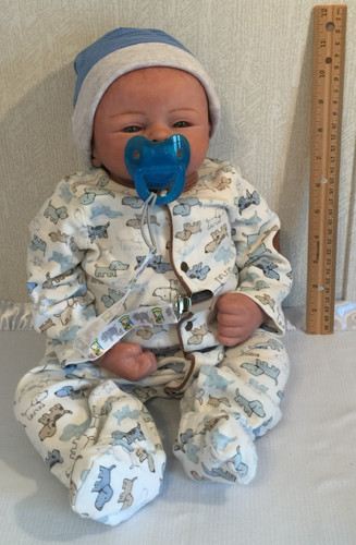 Reborn baby rooted - 20",