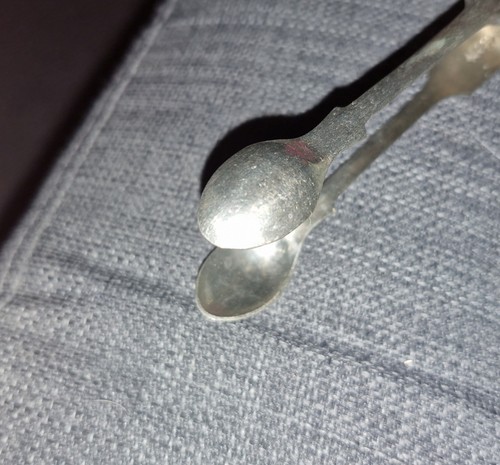Silver sugar tongs stanped - tongs,
