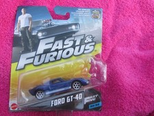 FAST AND FURIOUS FORD GT 40 NEW ON CARD 1/55